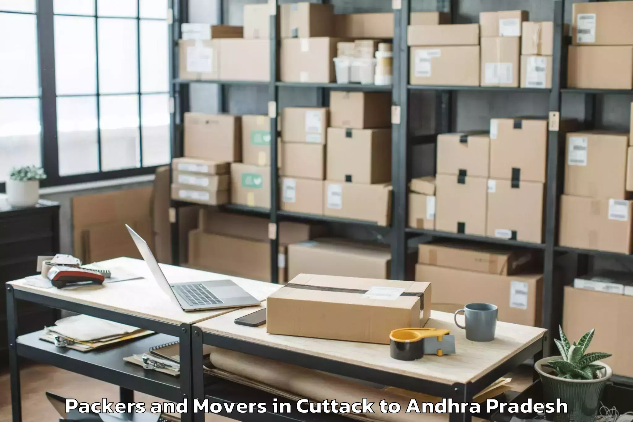 Discover Cuttack to Nambulipulikunta Packers And Movers